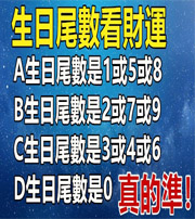 天门你的生日尾数是几？命运如何？